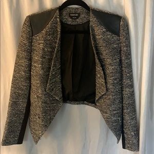 Twead/leather jacket